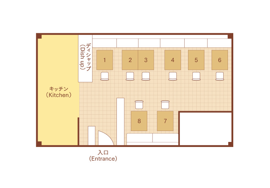 神戸牛 吉祥吉 三宮店 フロアマップ